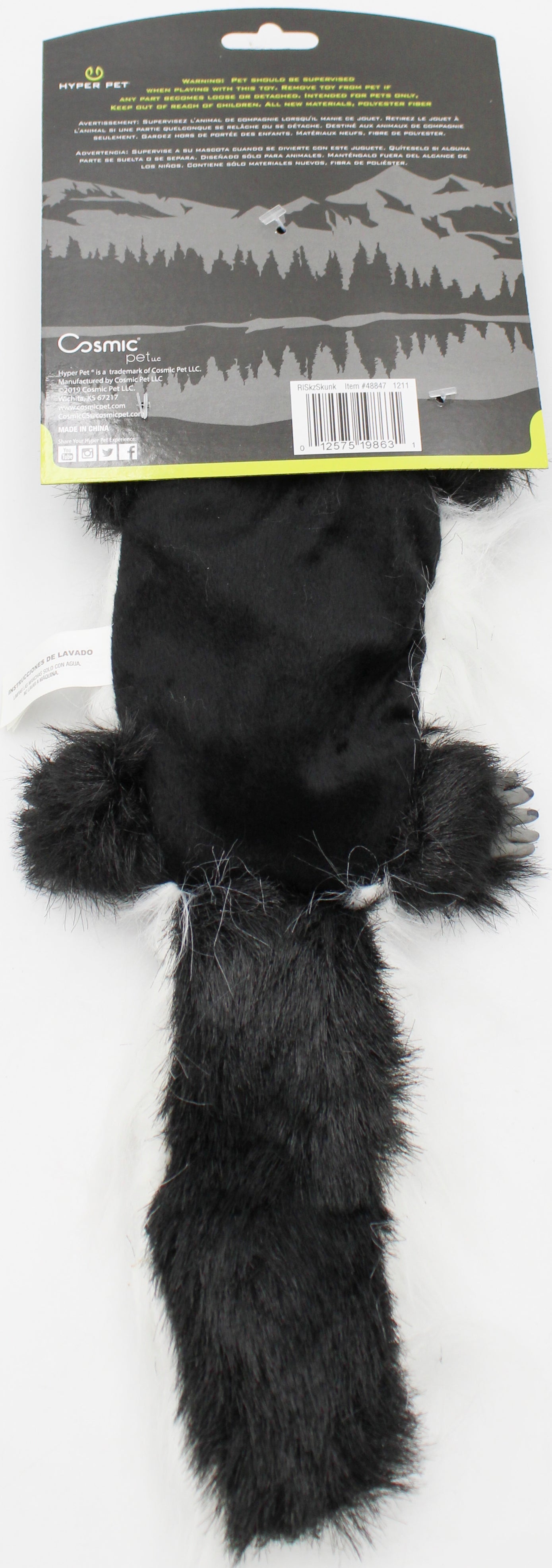 HYPER PET REAL SKINZ - SKUNK DOG TOY