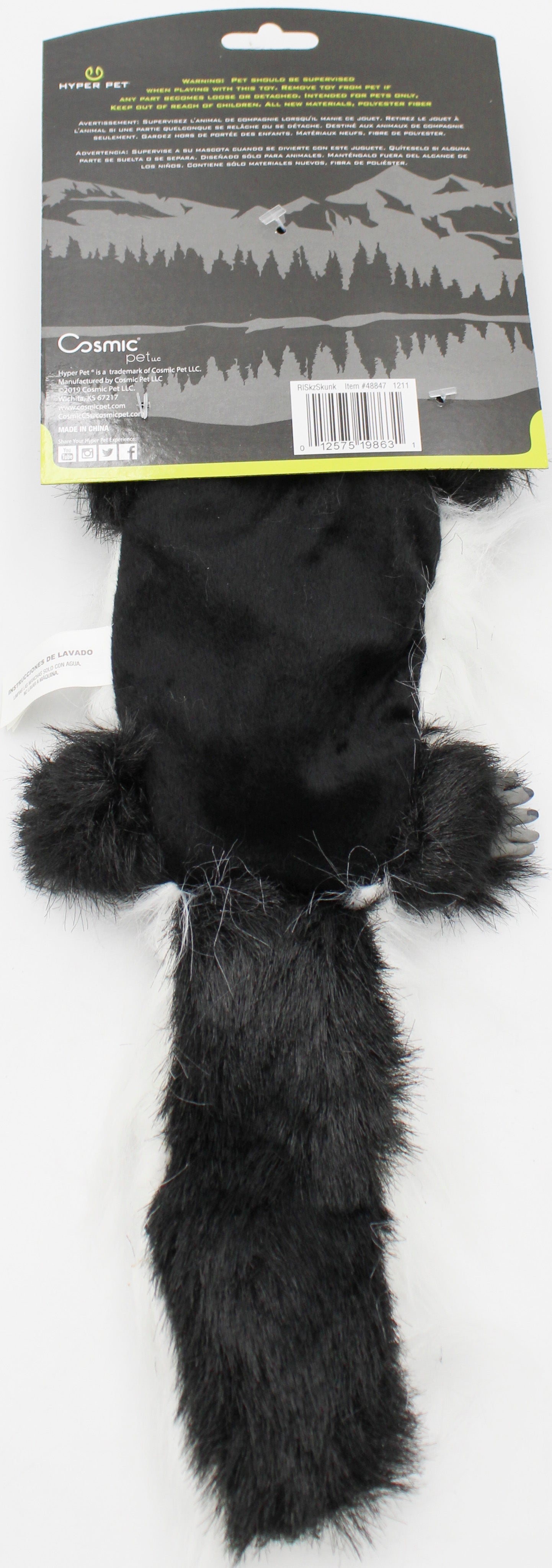 HYPER PET REAL SKINZ - SKUNK DOG TOY