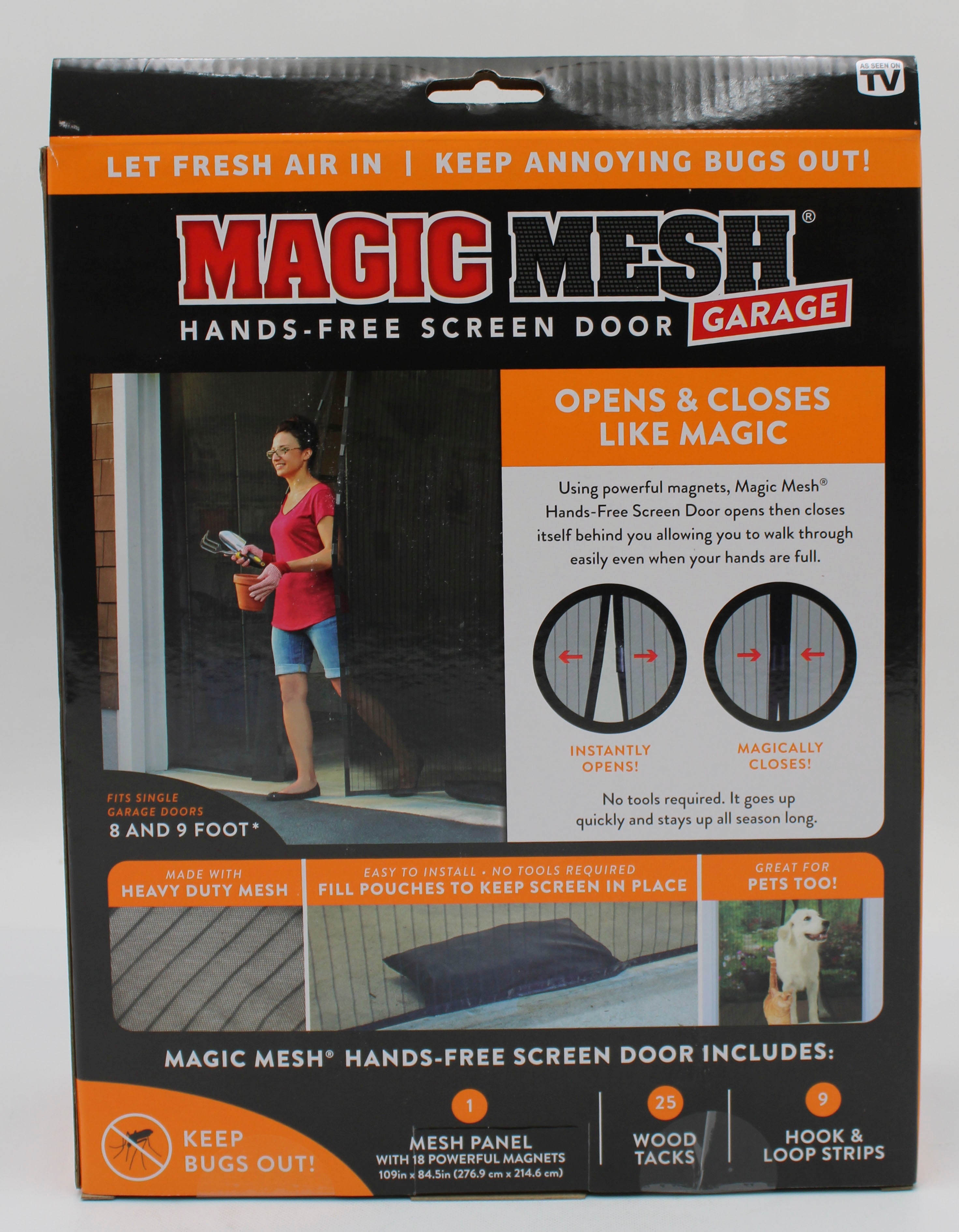 MAGIC MESH GARAGE DOOR HANDS FREE SCREEN NI