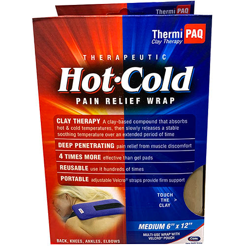 PAIN RELIEF WRAP MED 6x12"-HOT/COLD.