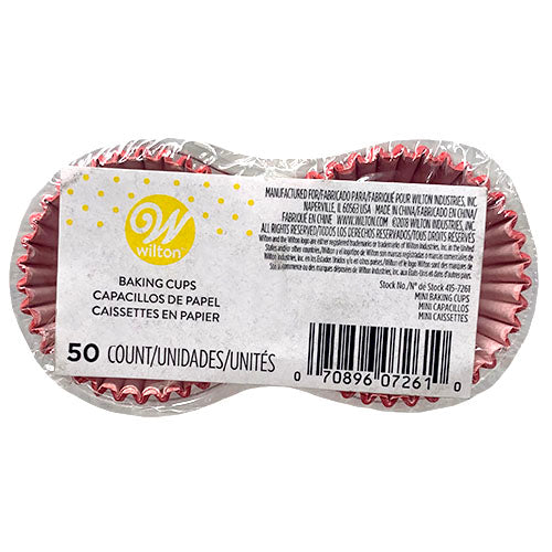 WILTON MINI BAKING CUPS 50CT-RED
