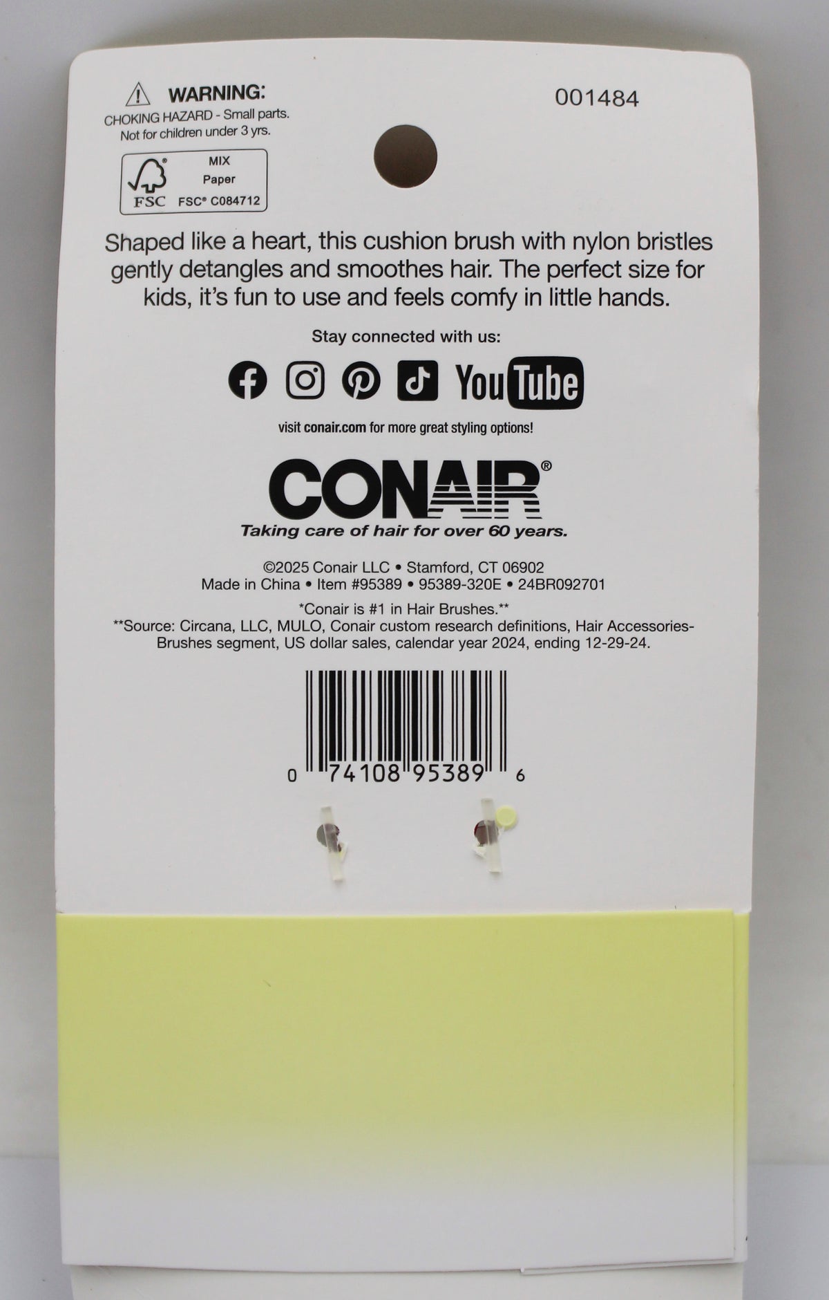 CONAIR HEART SHAPED BRUSH NI