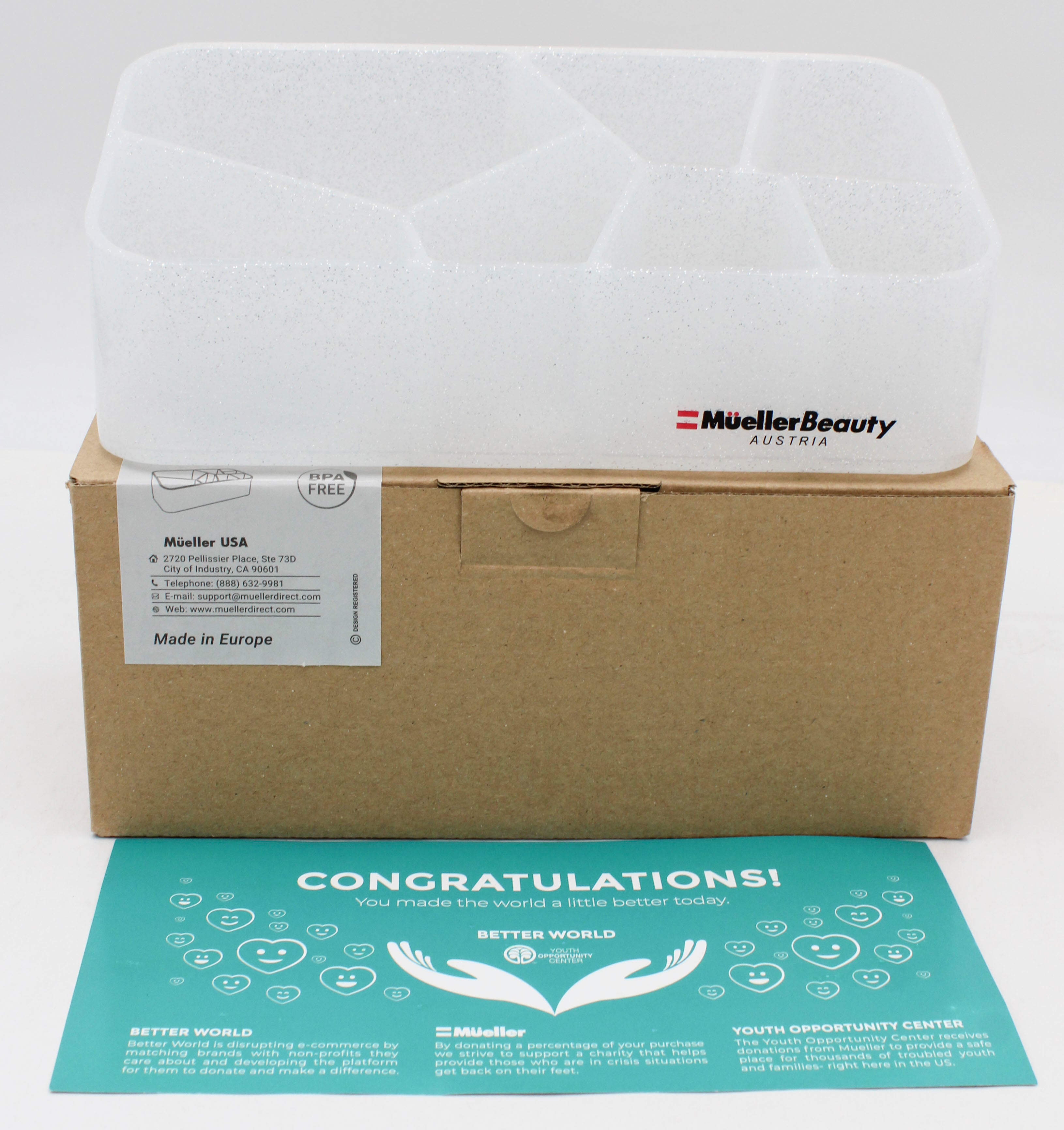 MAKEUP ORGANIZER WHITE