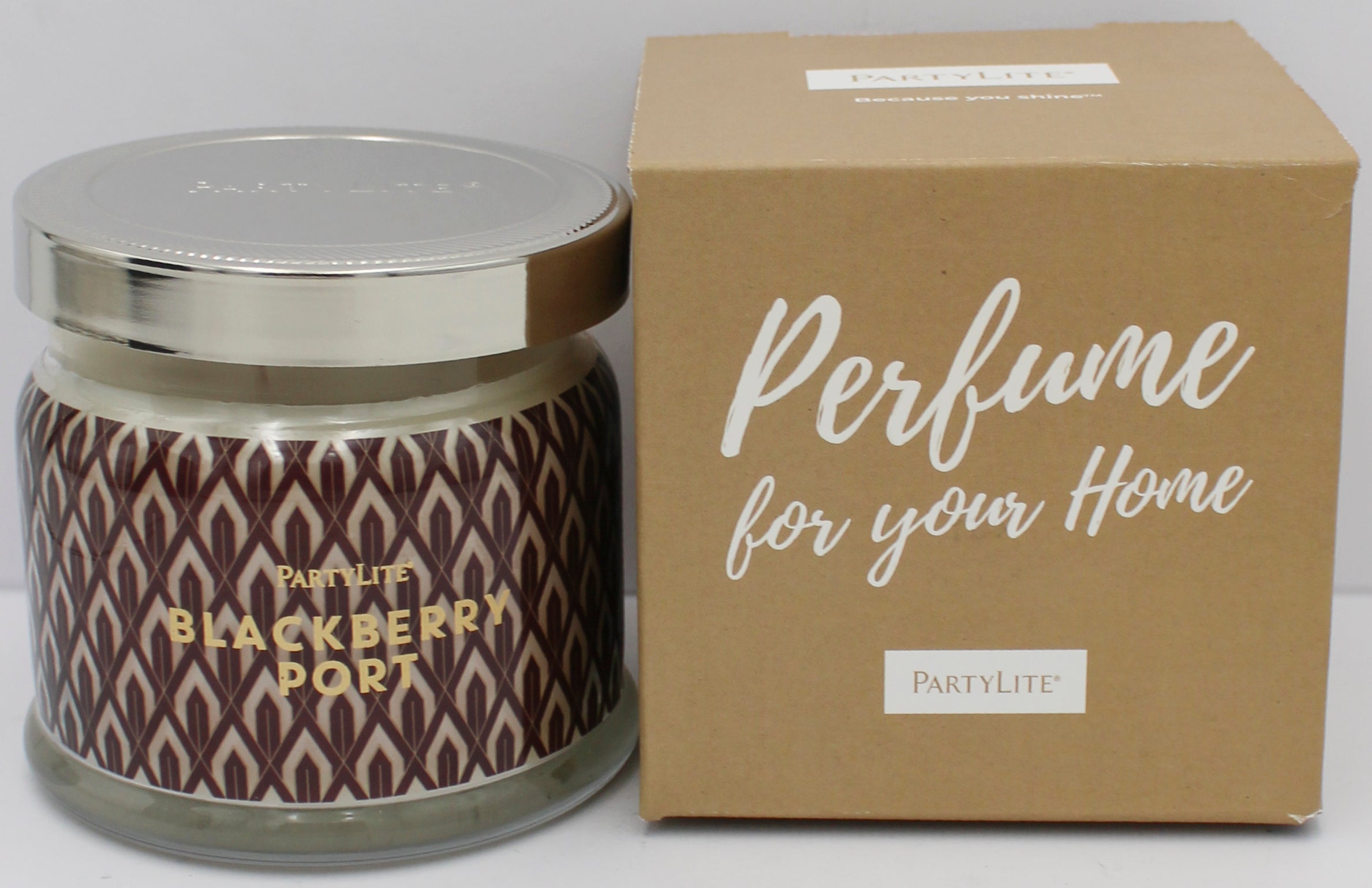 PARTYLITE BLACKBERRY PORT 3-WICK JAR CANDLE 13.2oz