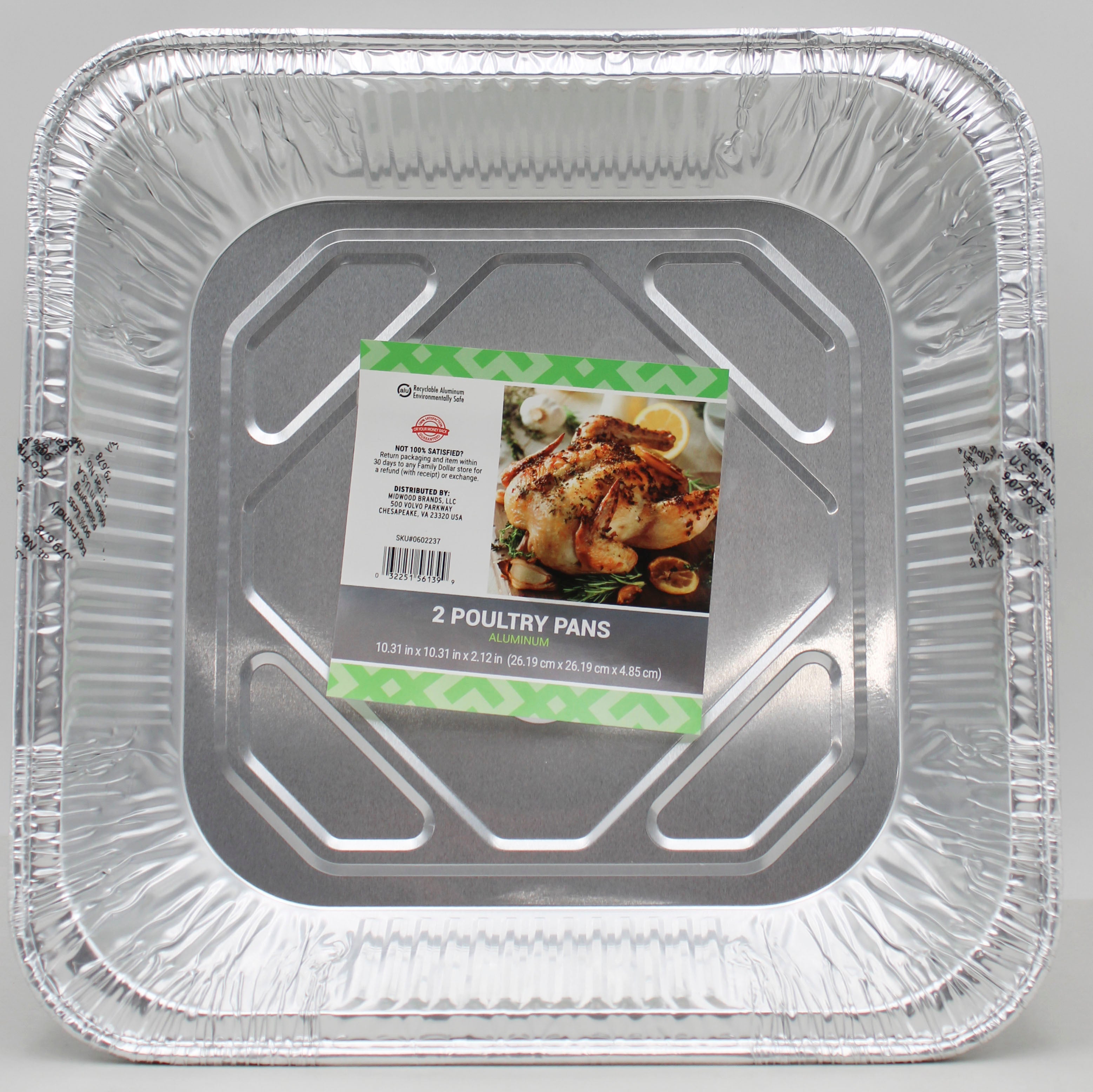 2PK ALUMINUM POULTRY PAN