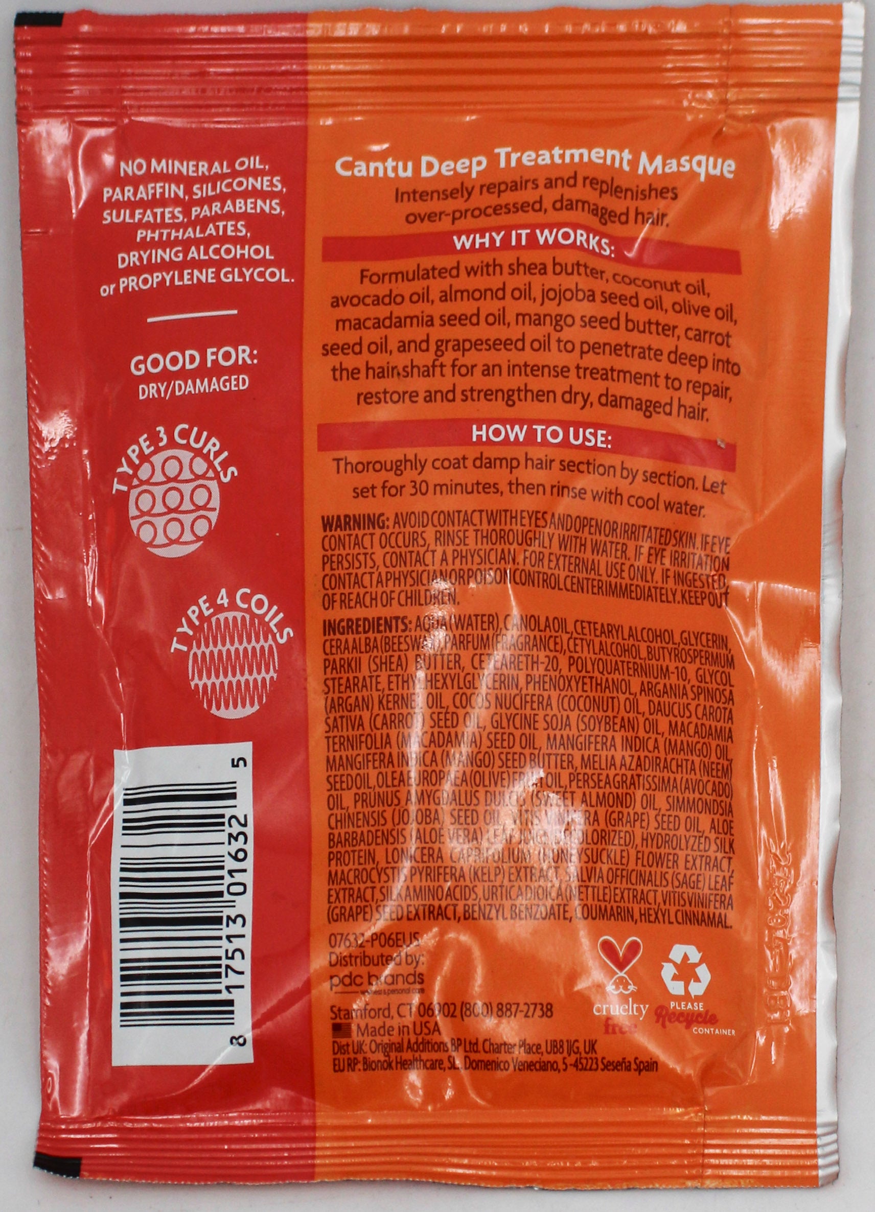 SP CANTU DEEP TREATMENT HAIR MASQUE 1.75 oz SHEA BUTTER NI