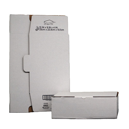 DUCK 13x9x4 WHITE CARDBOARD LOCK BOX 25 BOXES/CASE