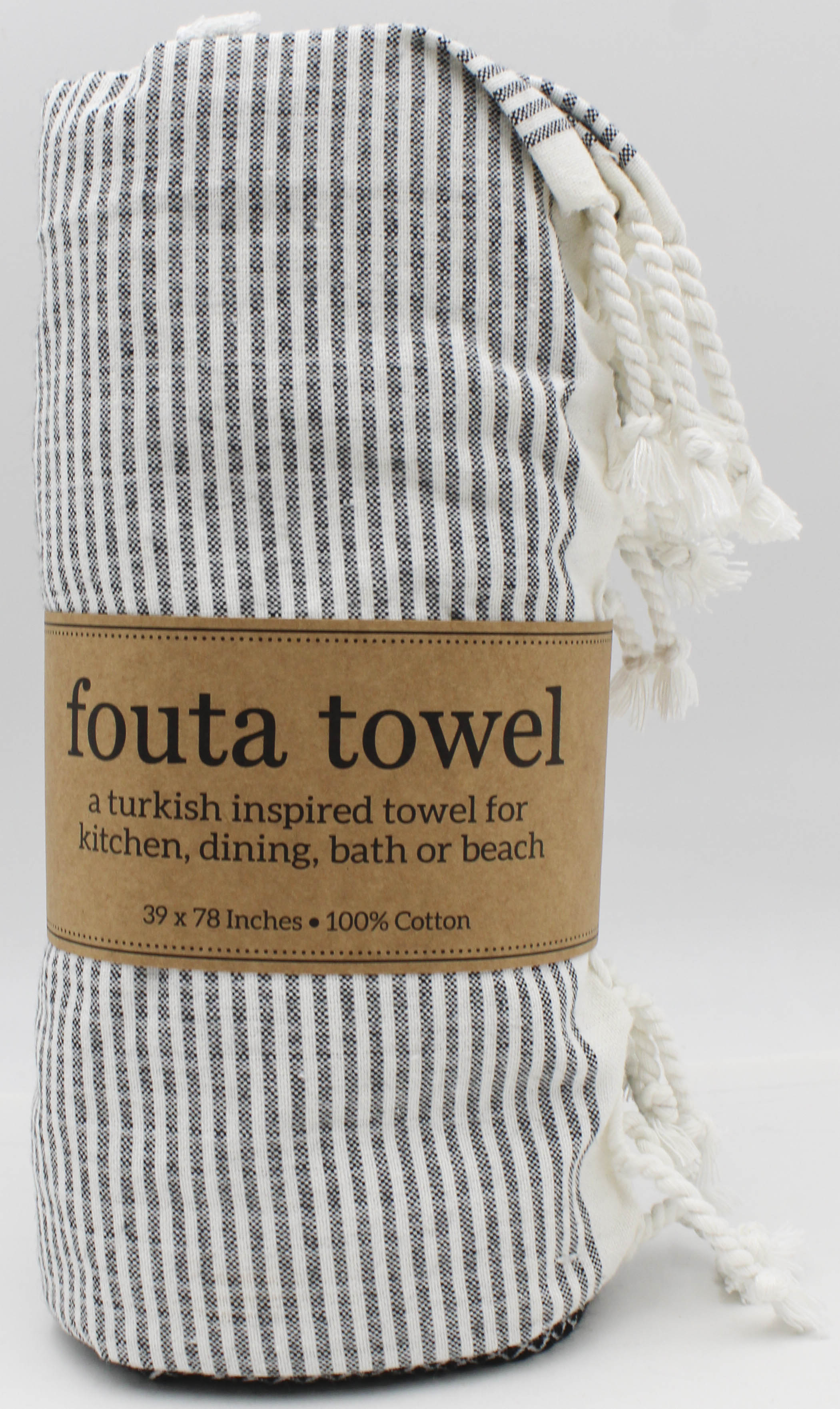 LARGE - BLACK DIA FOUTA