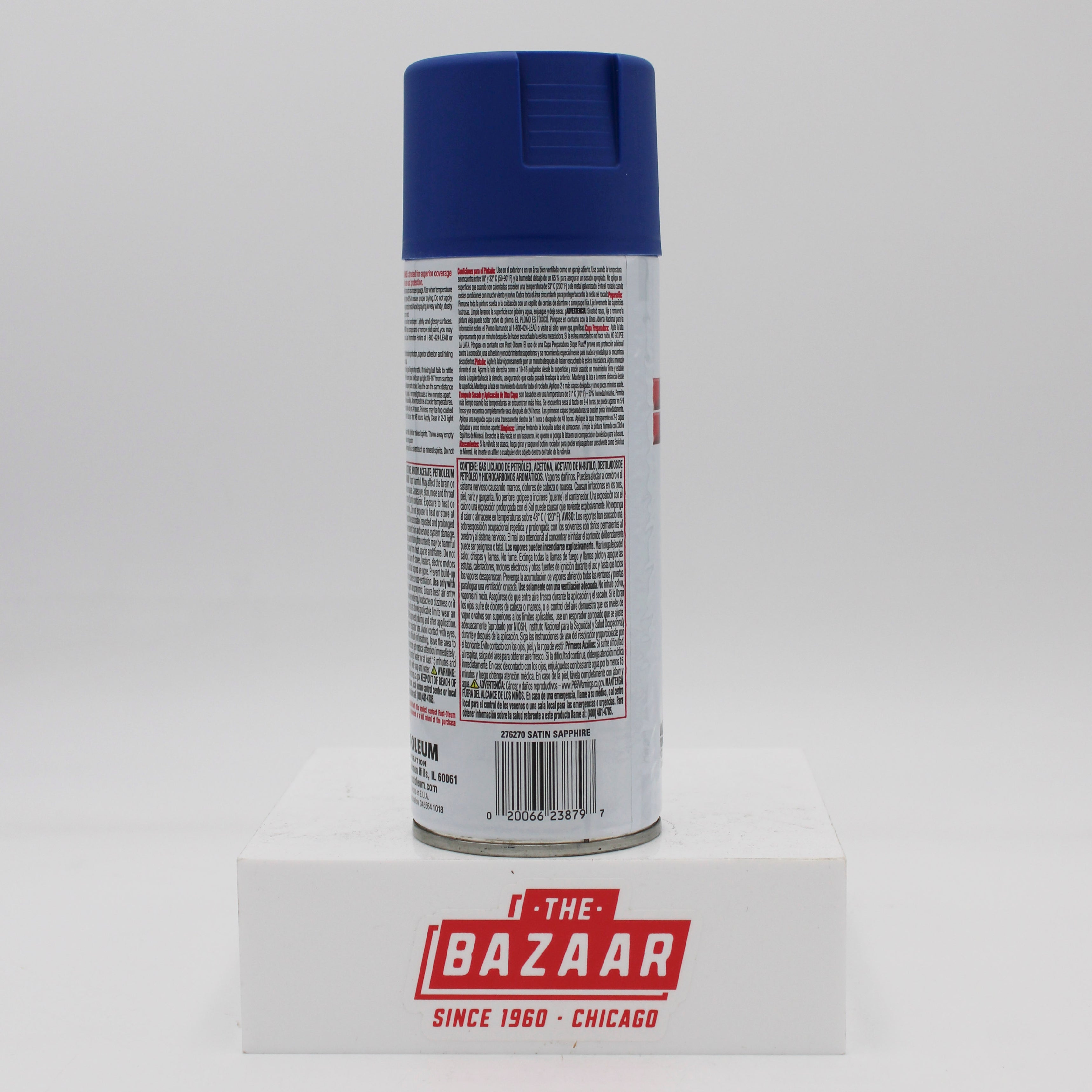 RUST-OLEUM STOPS RUST SPRAY PAINT 12 oz. SATIN SAPHIRE NI