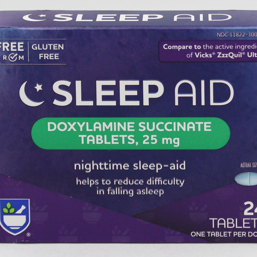 RITE AID NIGHTTIME SLEEP AID TABLETS 24ct EXP 6/30/2027 COMPARES TO Unisom