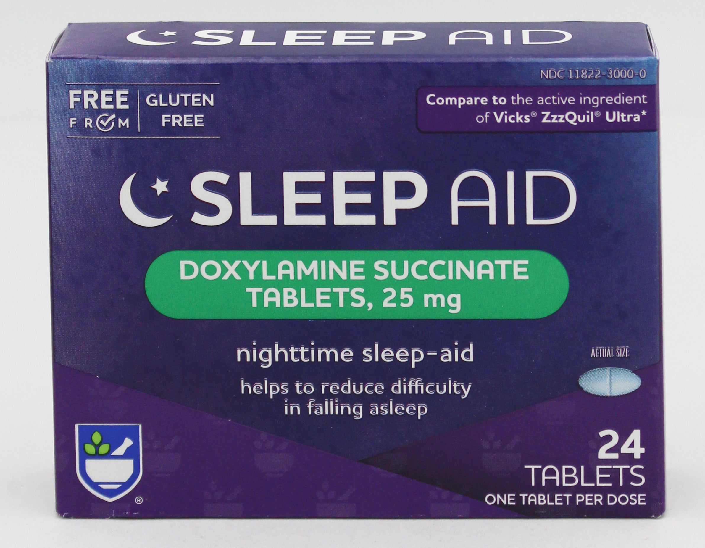 RITE AID NIGHTTIME SLEEP AID TABLETS 24ct EXP 6/30/2027 COMPARES TO Unisom