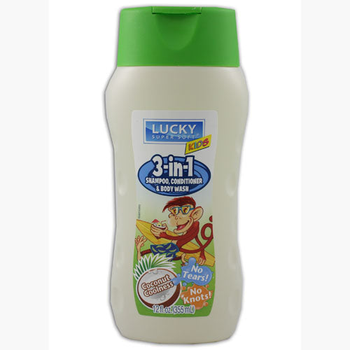 Kids 3-in-1 Wash Coconut Coolness 12oz – Wholesale Case