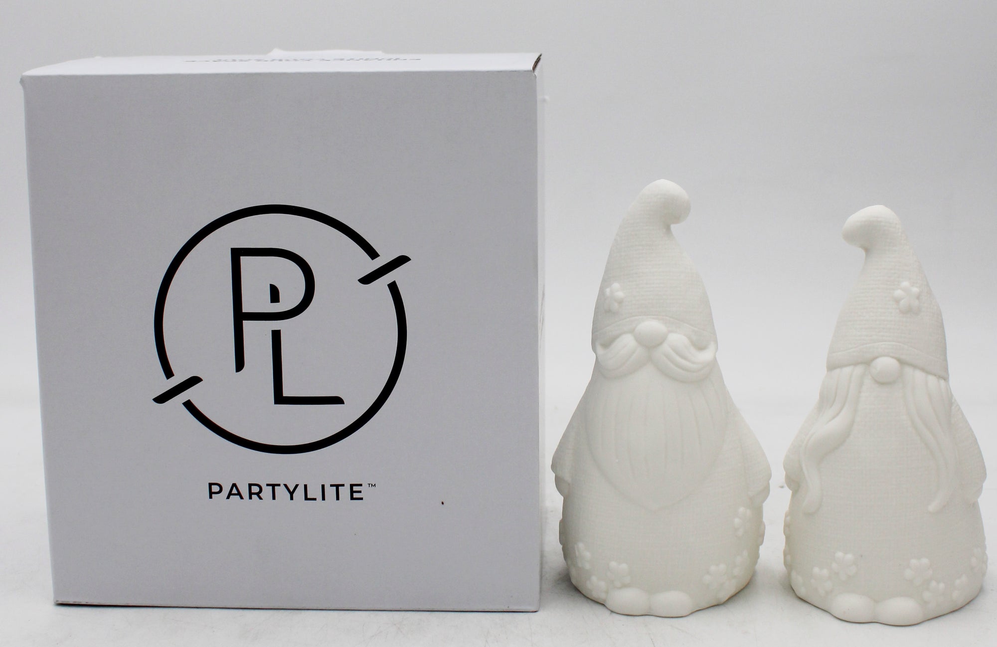 PARTYLITE GNOME 'N GARDEN TEALIGHT HOLDER PAIR 6"