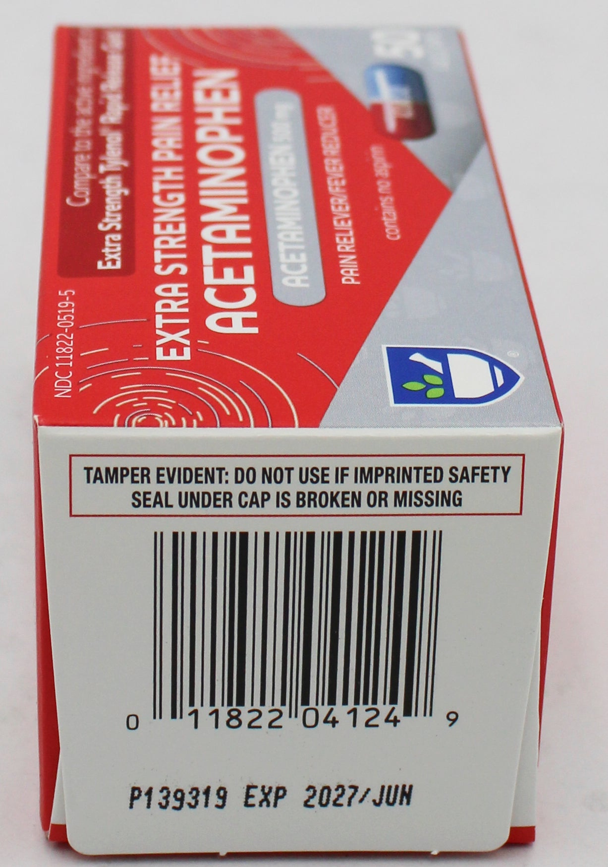 RITE AID PAIN RELIEF ACETAMINOPHEN EXTRA STRENGTH QUICK RELEASE GELCAPS 50ct EXP 6/15/2027 COMPARES TO Tylenol