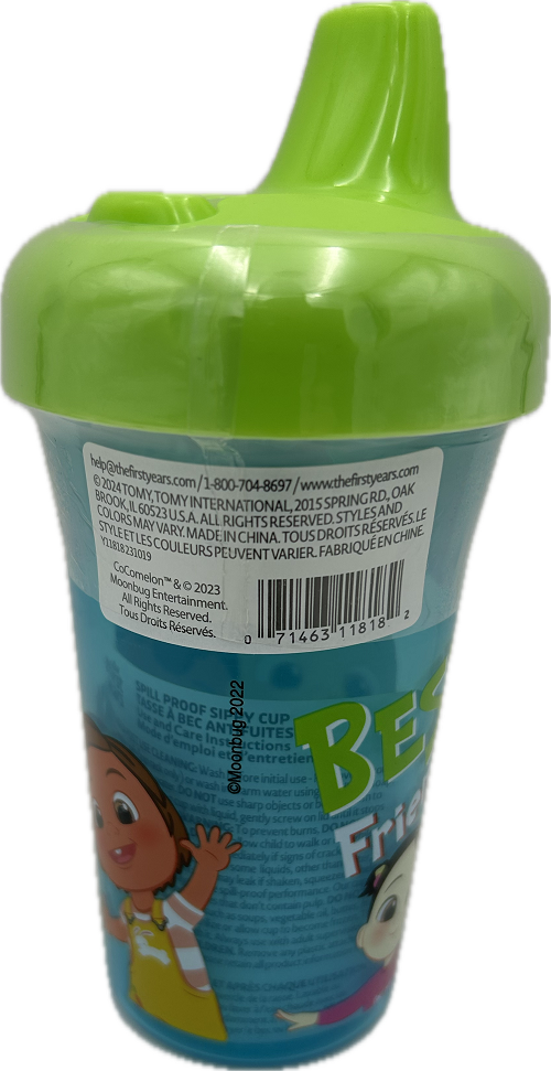 COCOMELON SLIM LINE SIPPY CUP 9oz NI.