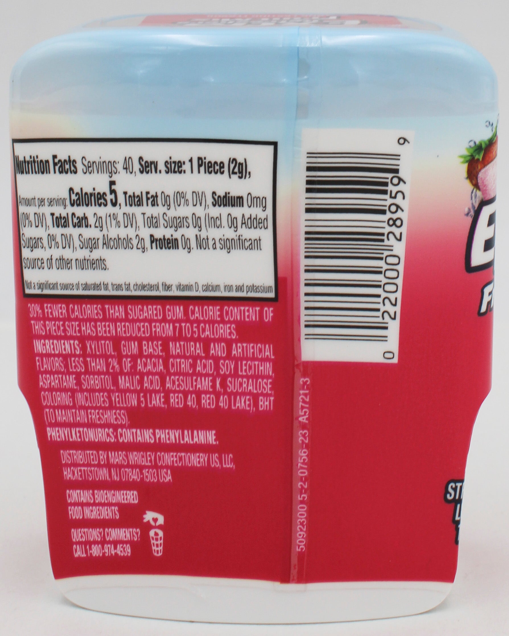 EXTRA REFRESHERS SUGAR FREE FRUIT MIX 40 PC BB 7/16/26