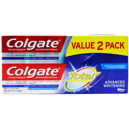 COLGATE T/PASTE 5.1oz/2PK(1/23)WHTN/NI