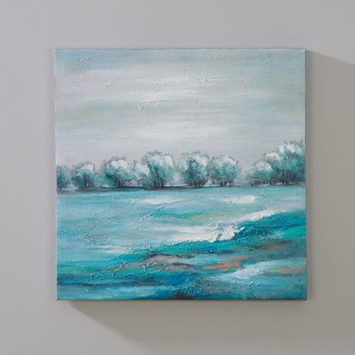 BLUE LANDSCAPE CANVAS PRINT 20"L x 20"W