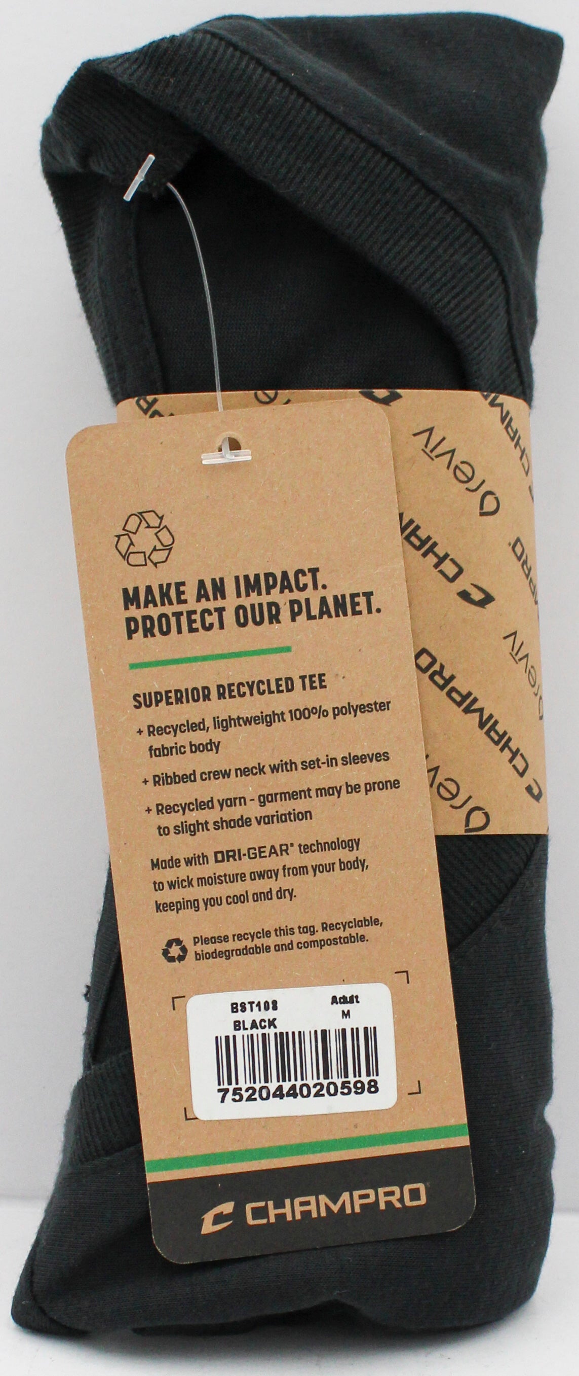 T-SHIRT - ADULT - BLACK - M