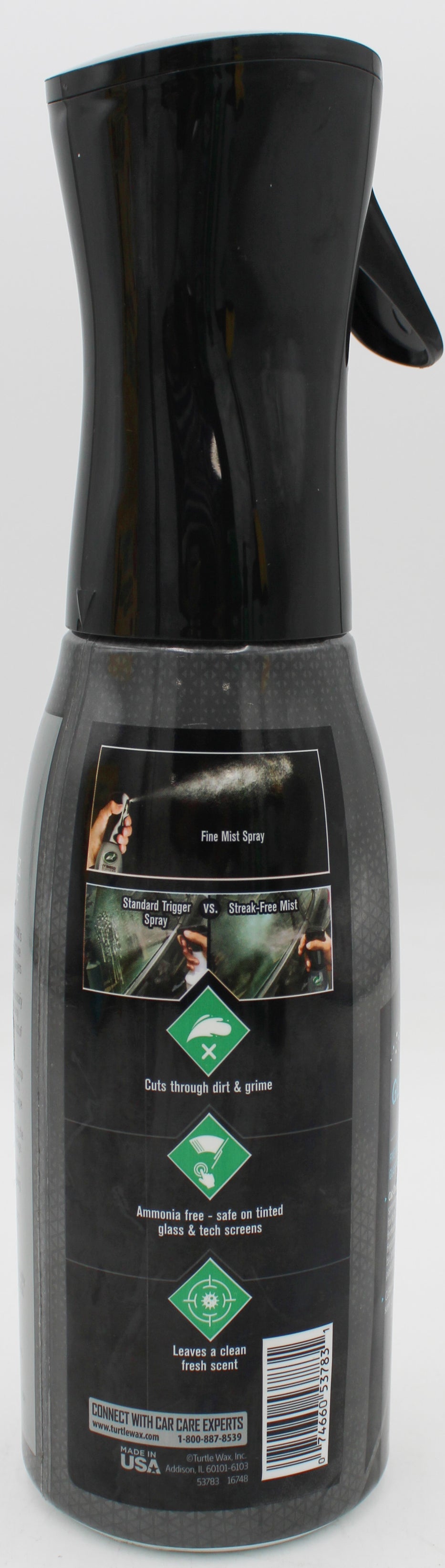 SP TURTLE WAX HYBRID STREAK FREE MIST GLASS CLEANER 20oz INSIDE & OUT