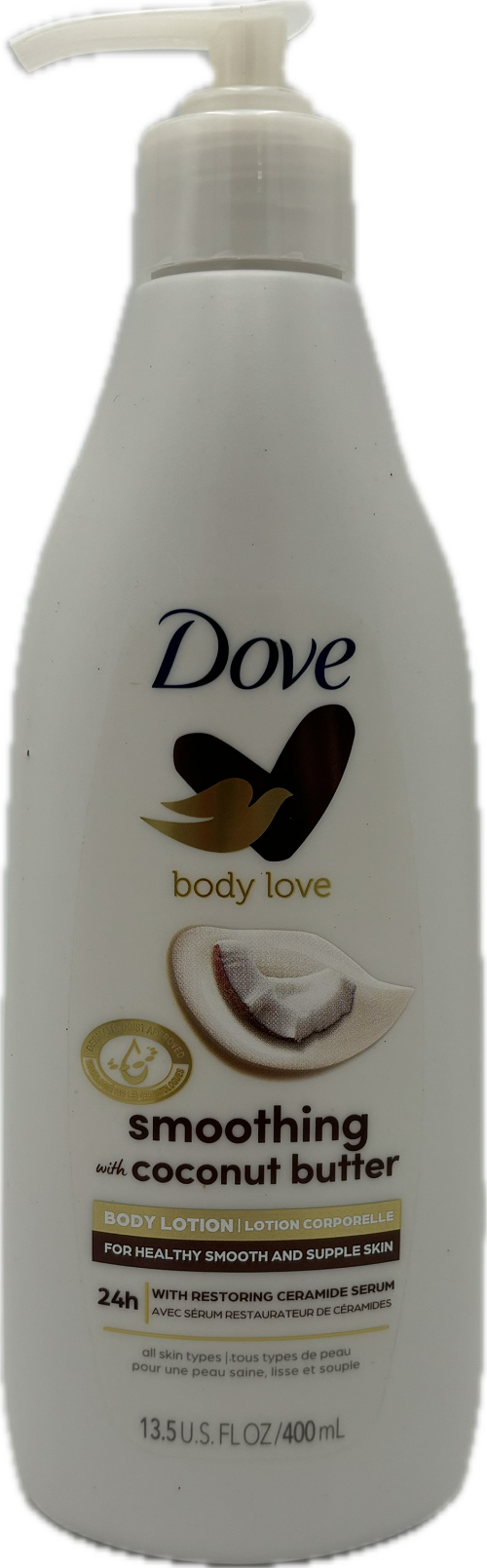 DOVE BODY LOTION 13.5ozPUMP SMOOTHING WITH COCONUT BUTTER