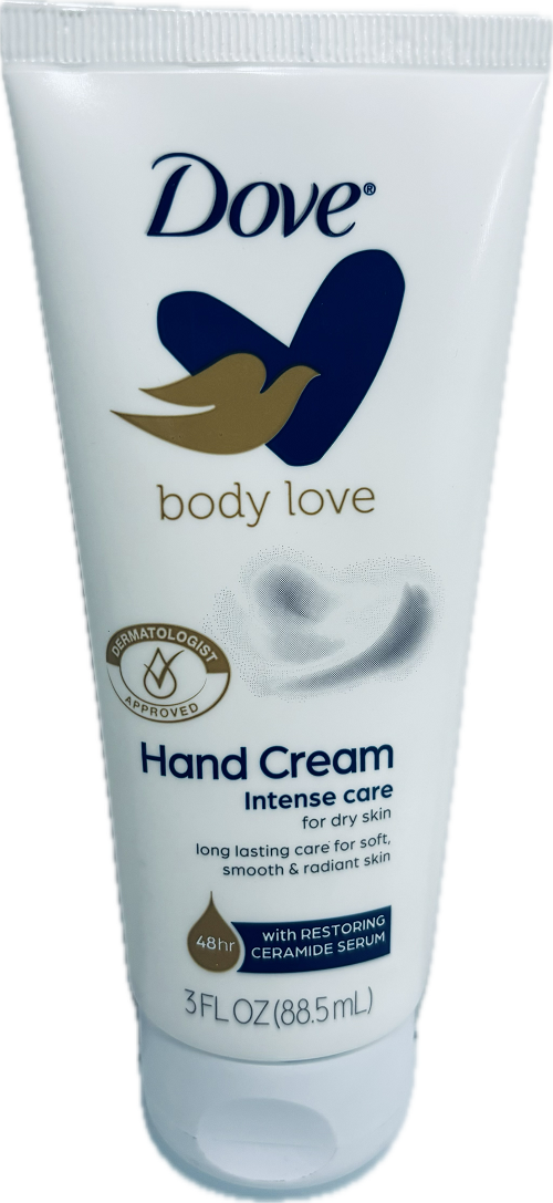 DOVE BODY LOVE 3oz. HAND CREAM INTINSIVE CARE FOR DRY SKIN