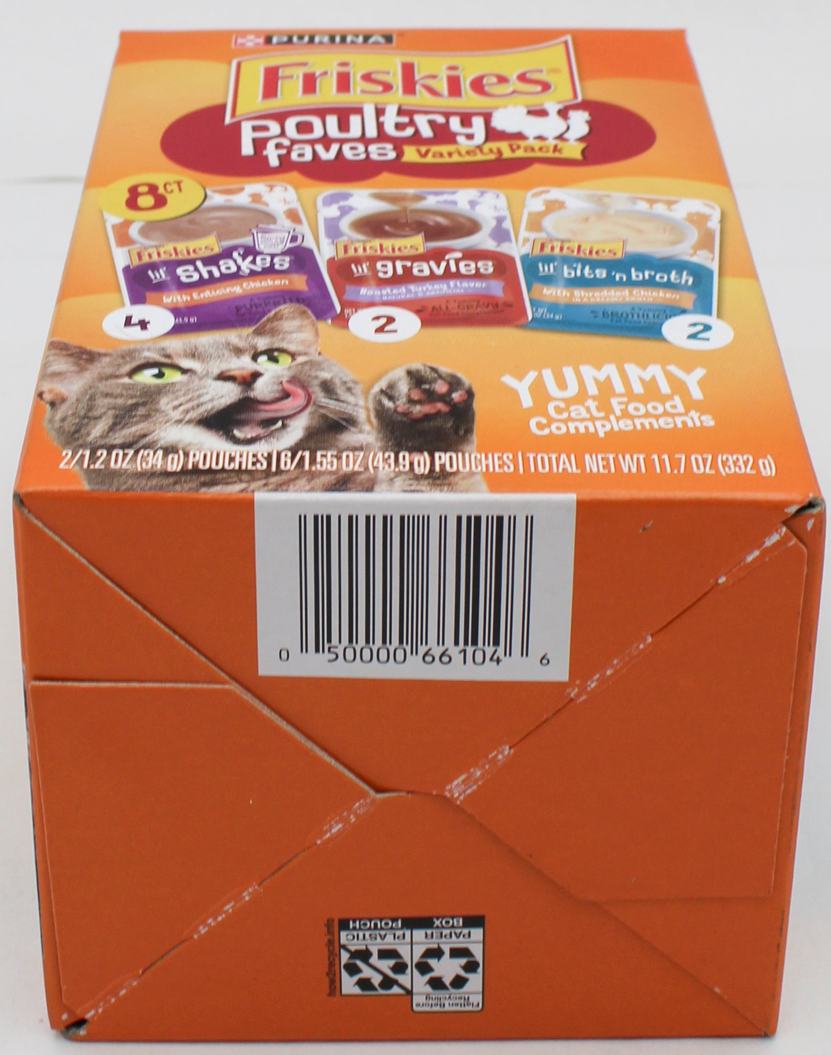 PURINA FRISKIES POULTRY FAVES VARIETY PACK 8CT BB 9/30/26 NI