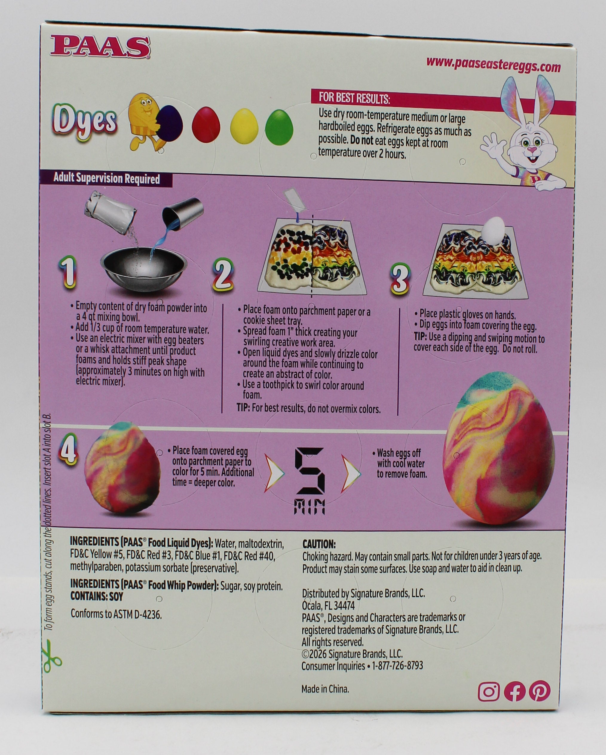 PAAS COLOR WHIP EGG DECORATING KIT SHELF TRAY