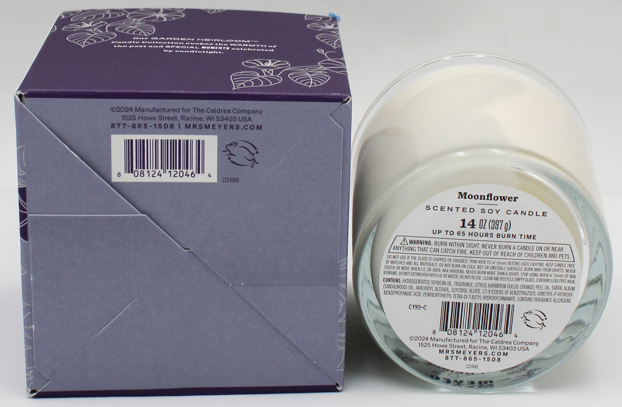 Mrs. Meyer's Premium Candle Moonflower 14oz