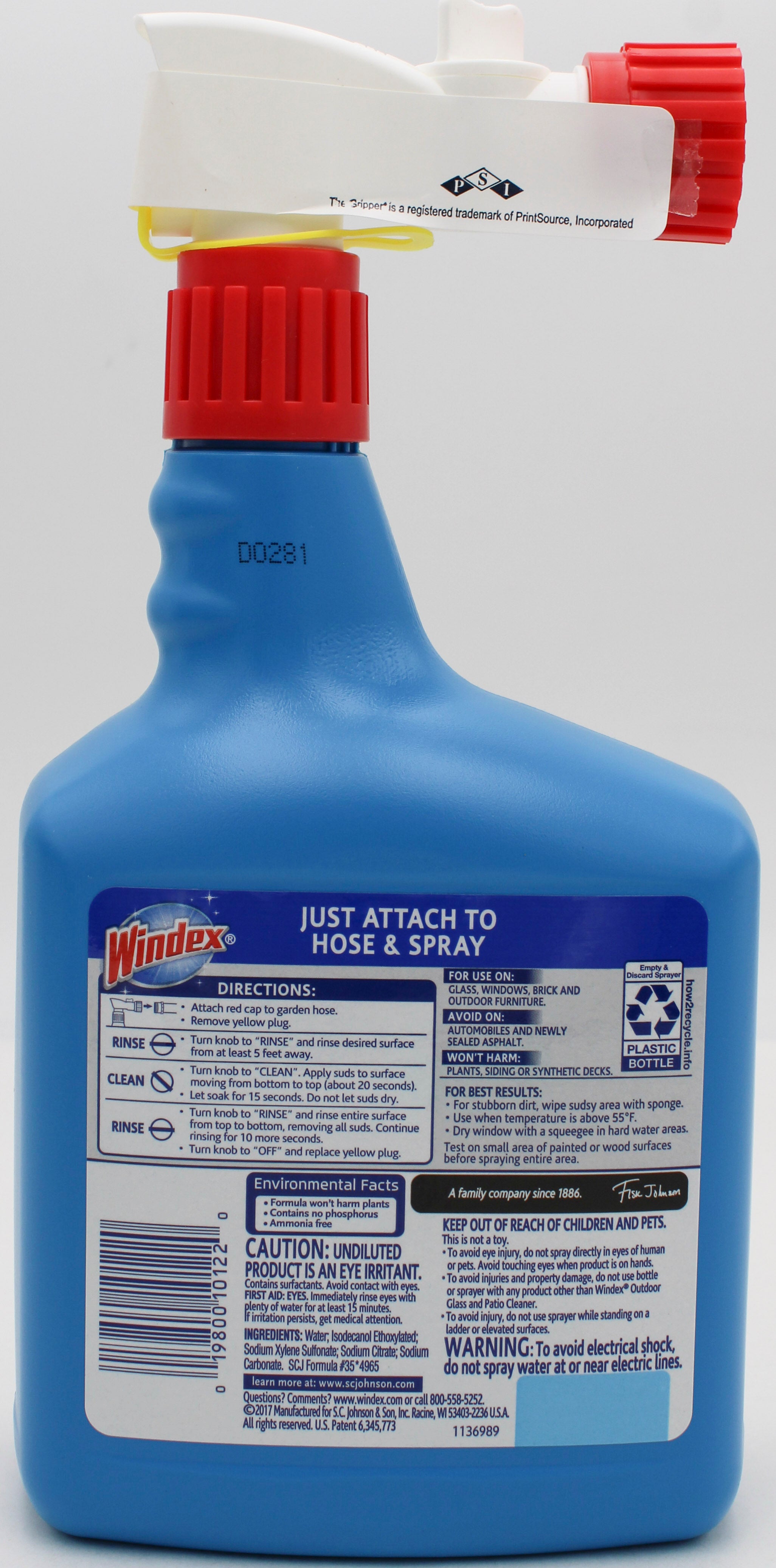 WINDEX OUTDOOR SPRAYER 32oz US
