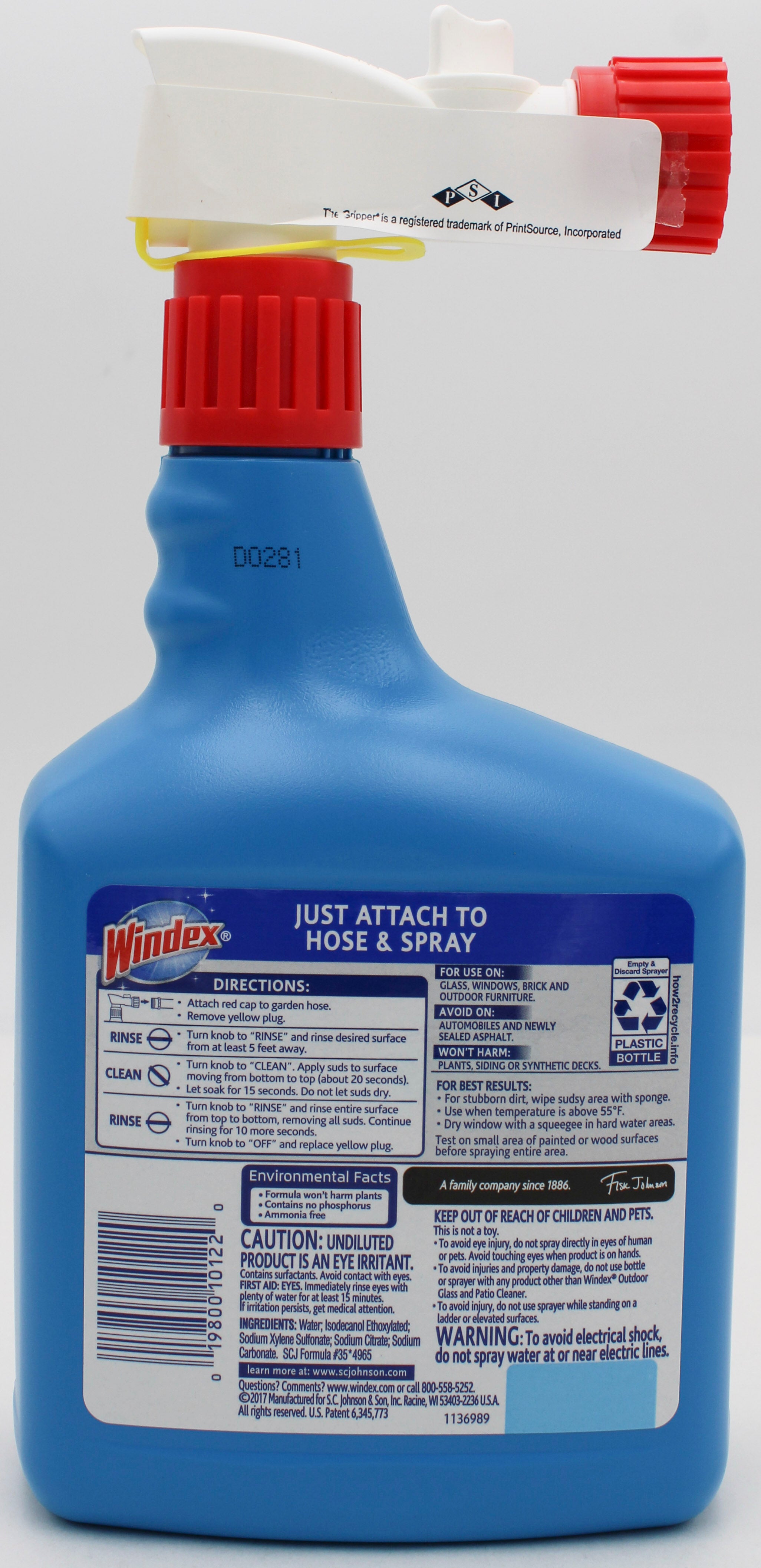 WINDEX OUTDOOR SPRAYER 32oz US
