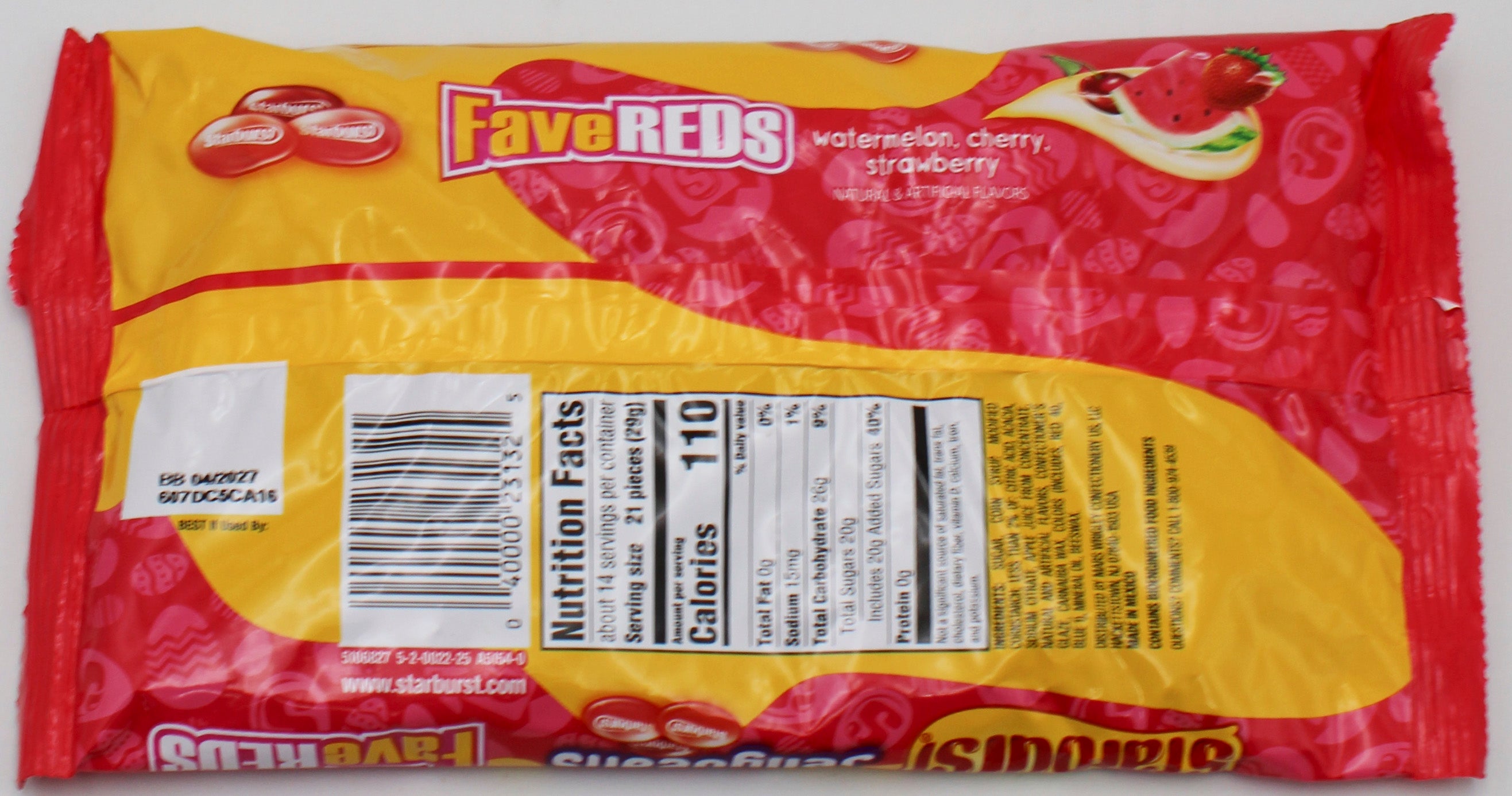 STARBURST JELLYBEANS FAVEREDS MIX 14 Oz BB 4/6/27