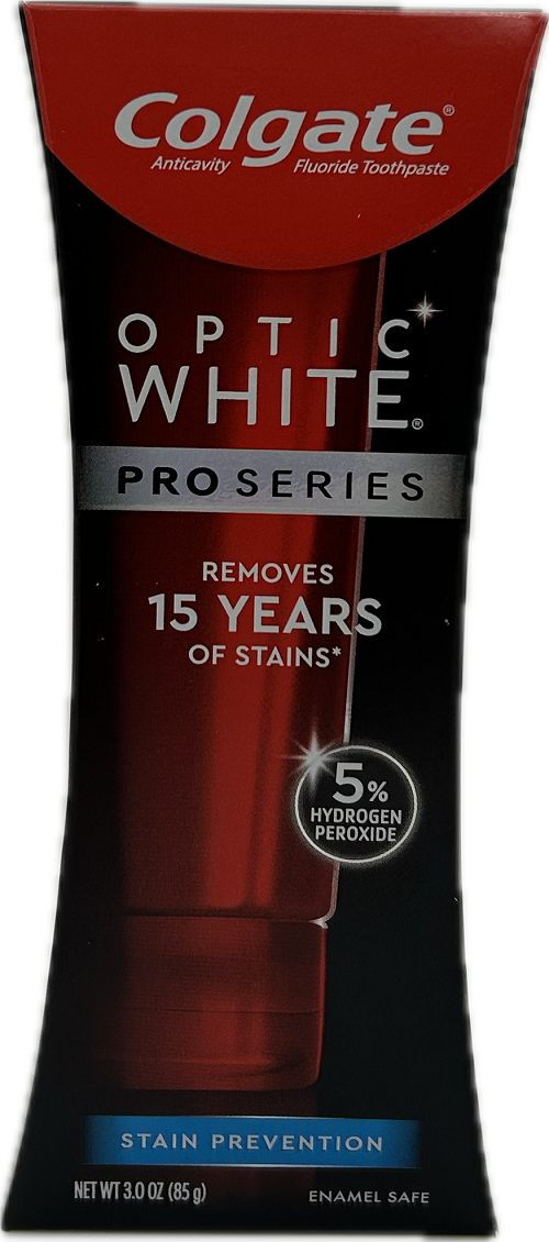 COLGATE OPTIC WHITE PRO SERIES TOOTHPASTE STAIN PREVENTION 3oz  EXP 5/2025  NI