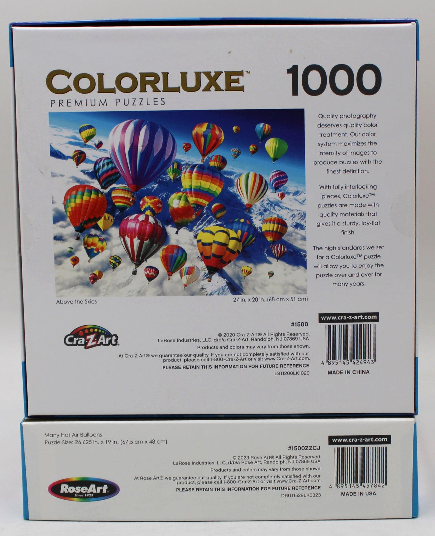 CRA-Z-ART COLORLUXE 1000pc PUZZLE - ASSORTED