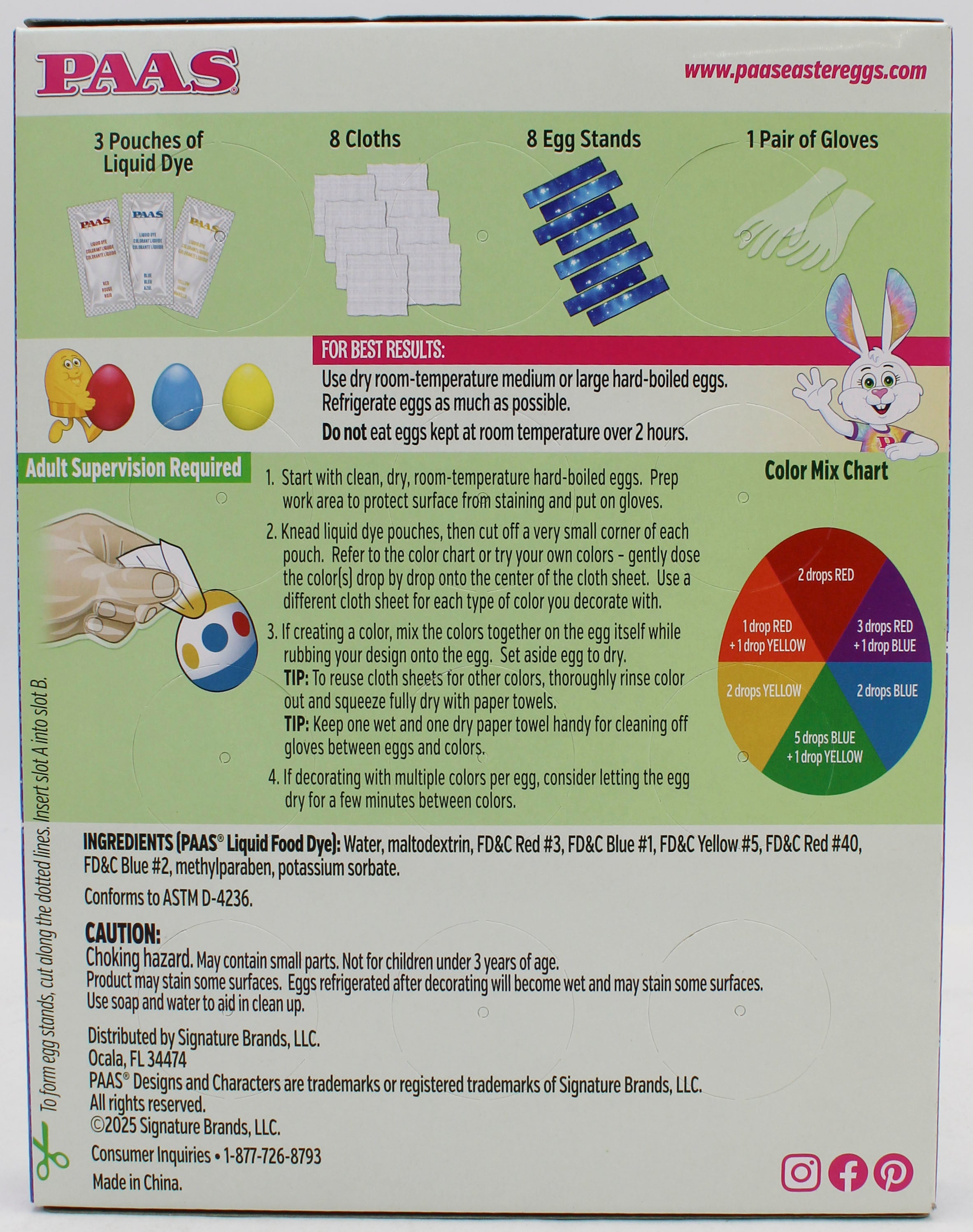 PAAS MAGIC COLOR WIPES EGG DECORATING KIT SHELF TRAY