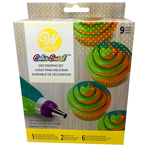 WILTON DECORATING SET 9PC-COLOR SWIRL