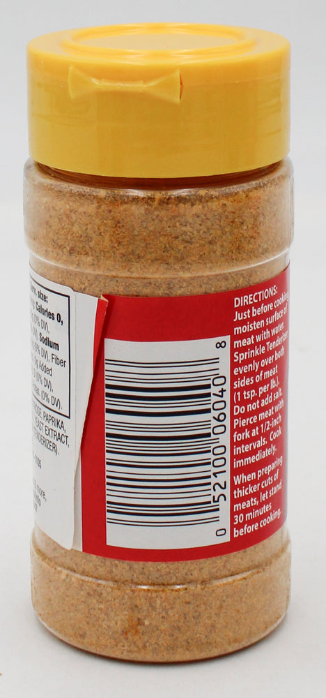 MCCORMICK MEAT TENDERIZER SEASONING 3.12 Oz BB 8/19/26