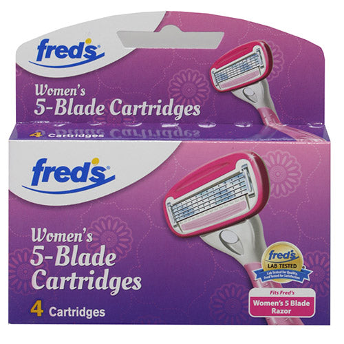 FREDS 5BLADE CARTRIDGS 4CT-WOMEN