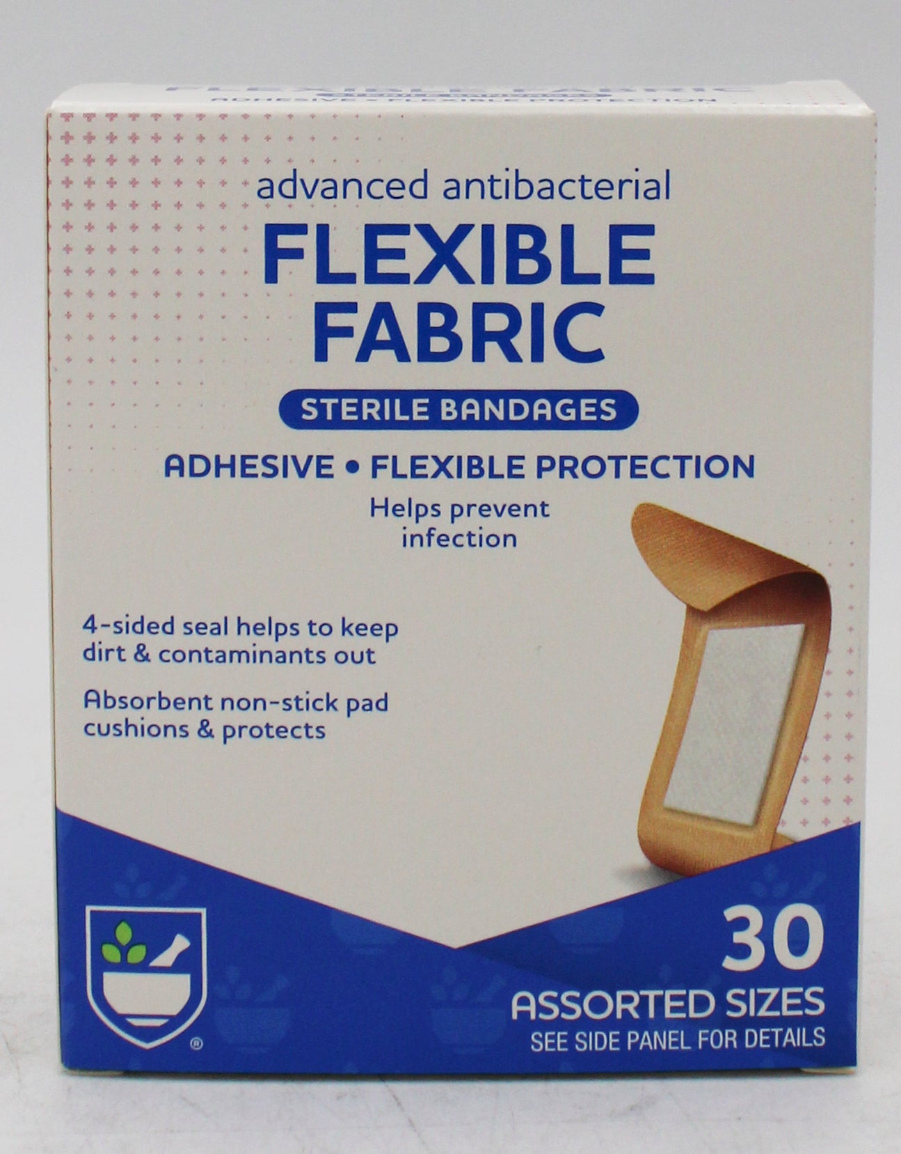 RITE AID 30ct FLEXIBLE FABRIC BANDAGES 30CT