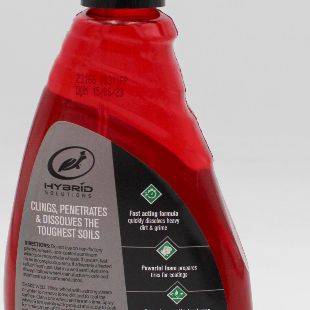 SP TURTLE WAX HYBRID SOLUTION HYPER FOAM WHEEL CLEANER & TIRE PREP 23oz