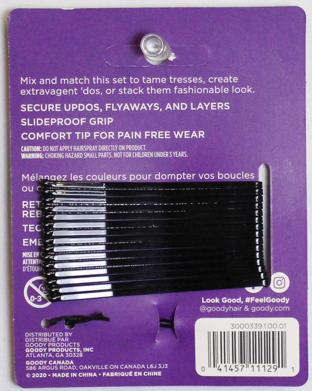 GOODY STAYPUT SLIDEPROOF BOBBY PINS 16ct NI