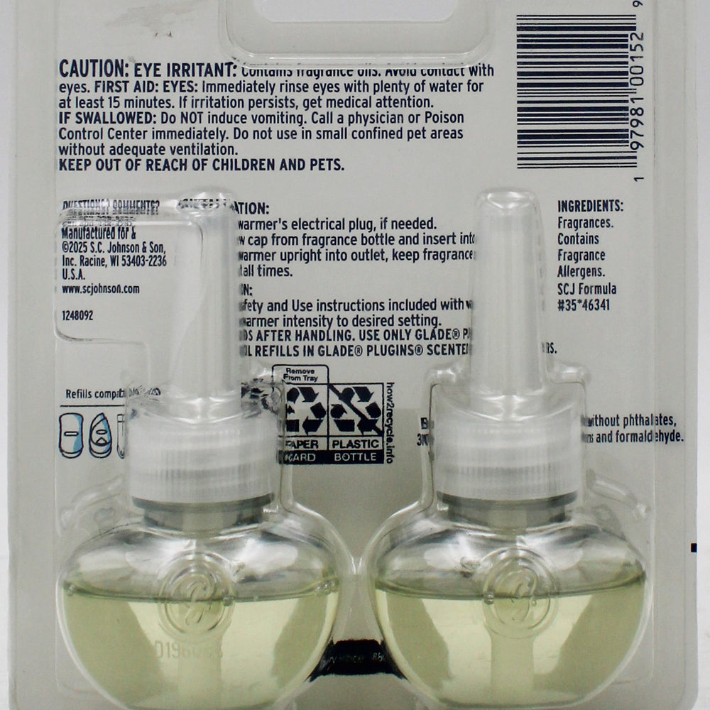 SP GLADE PLUGINS SCENTED OIL BERGAMOT & EUCALYPTUS 2ct 0.67oz