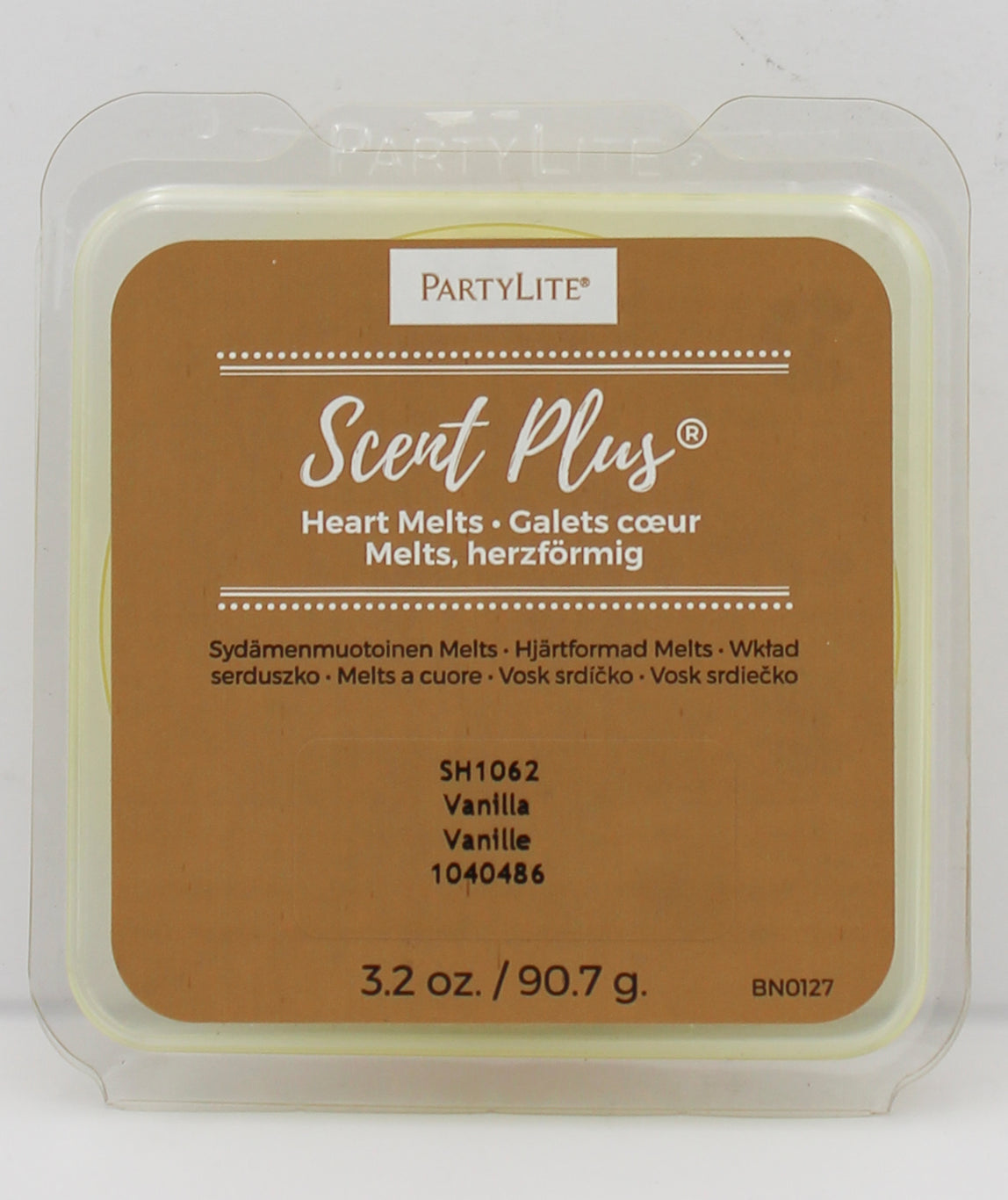 PARTYLITE VANILLA SCENT PLUS HEART MELTS 3.2oz