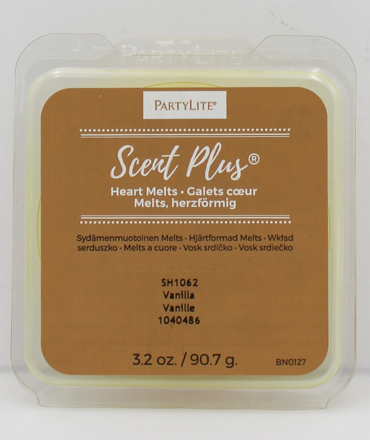 PARTYLITE VANILLA SCENT PLUS HEART MELTS 3.2oz