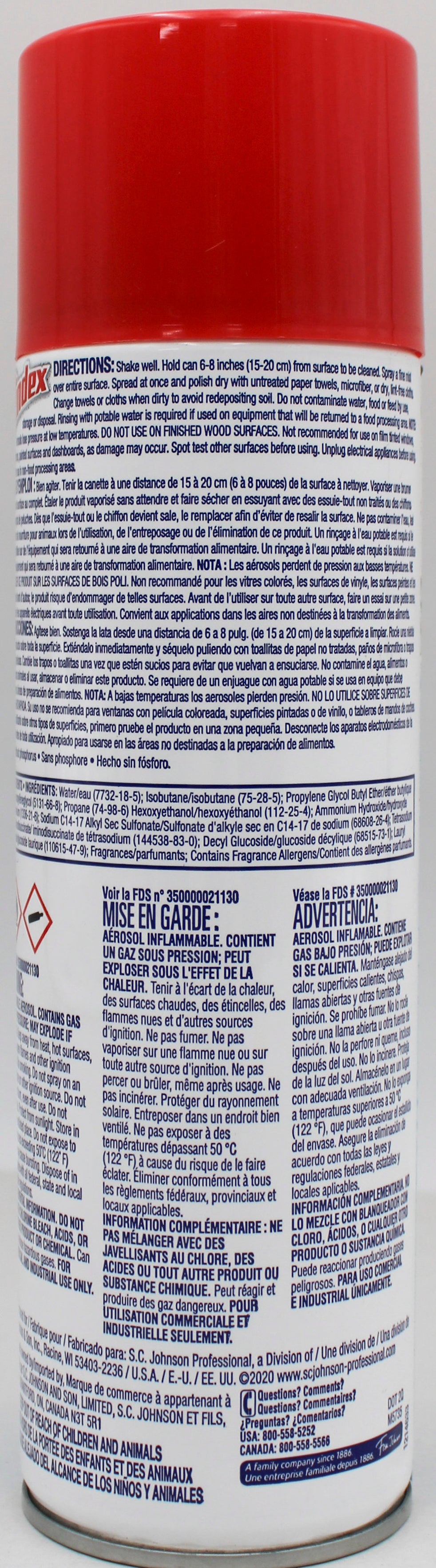SP WINDEX FOAMING GLASS CLNR CAN 19.7z