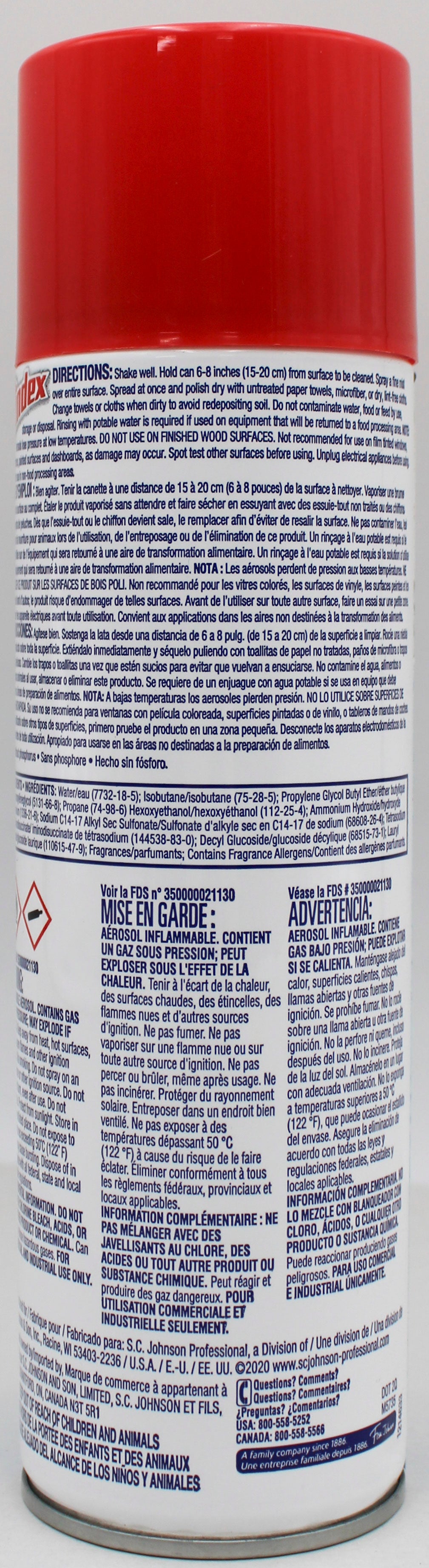 SP WINDEX FOAMING GLASS CLNR CAN 19.7z