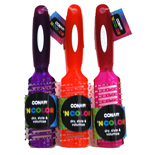 CONAIR N'COLOR TUNNEL VENT HAIRBRUSH-ASST COLORS/NI