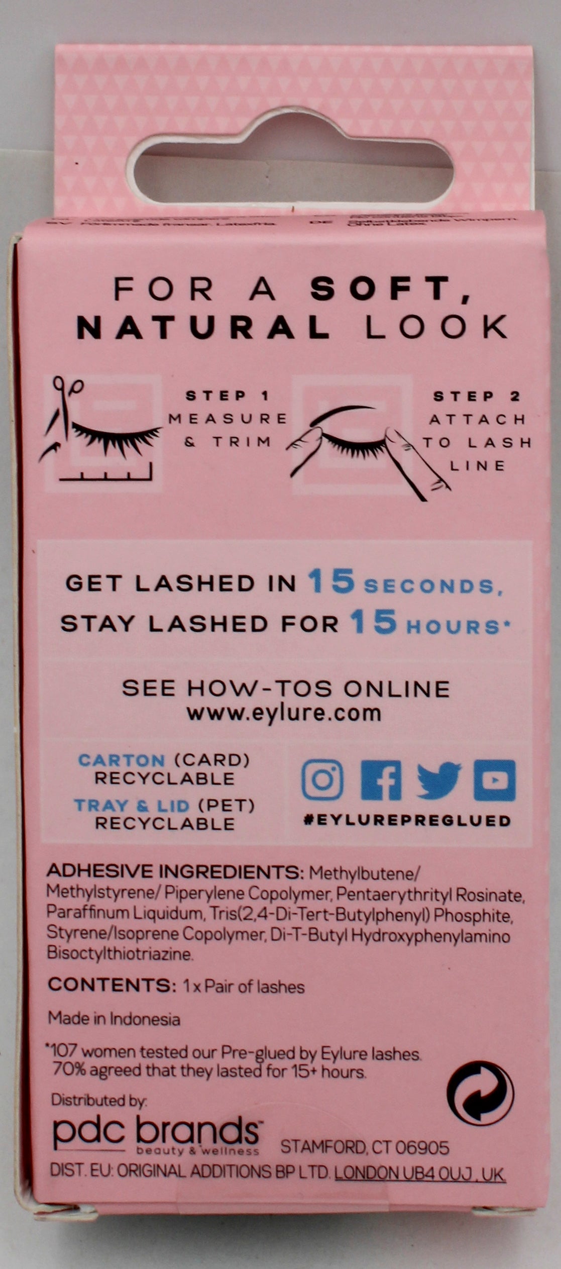 SP EYLURE LONDON PRE-GLUED NATURALS LASHES