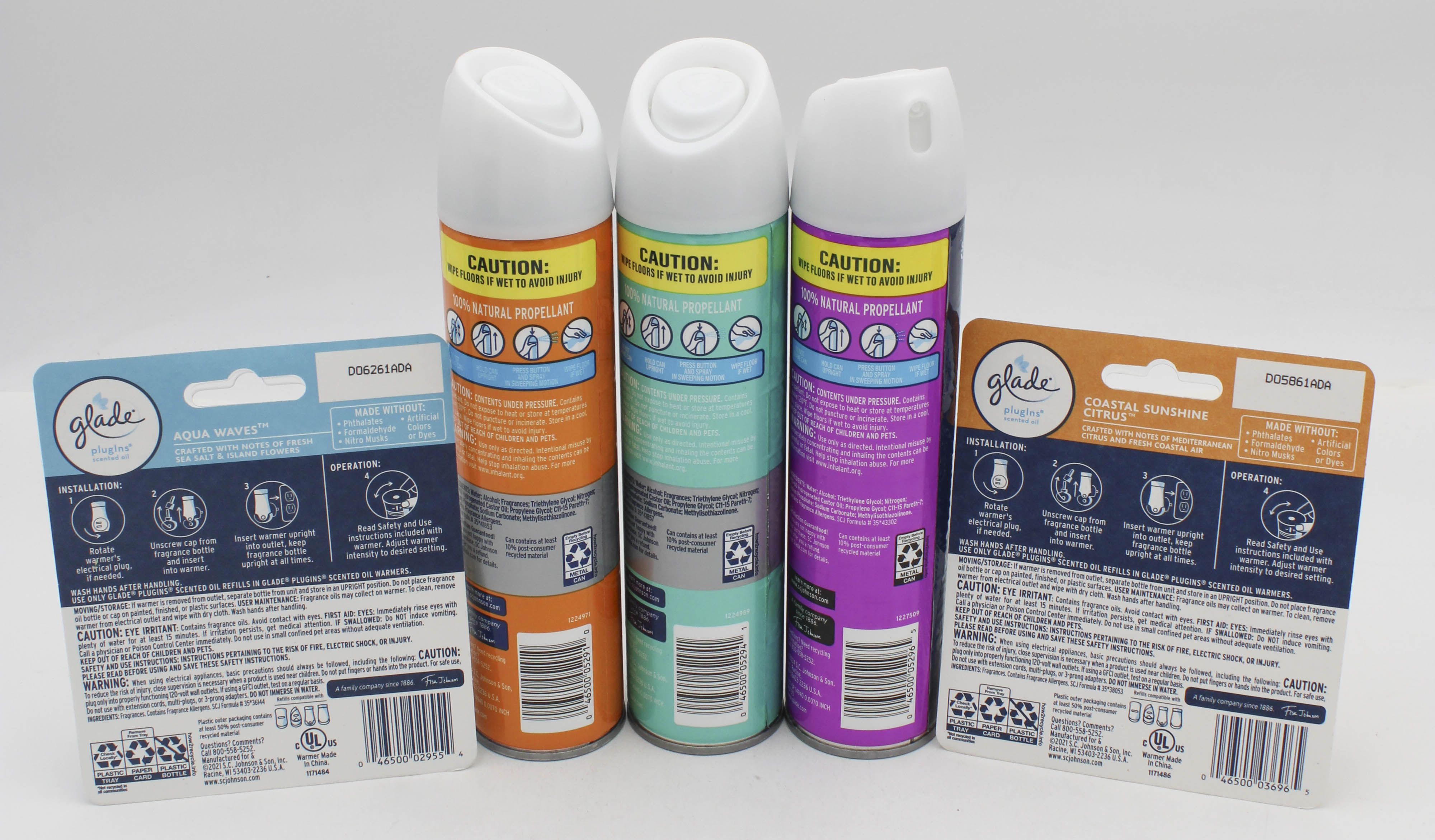 GLADE AEROSOL SPRAY/PLUGINS SCENTED OIL MIXED PDQ