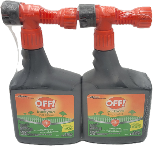 SP OFF BACKYARD BUG CONTROL 32oz 2PK TRIGGER PRESTINE CONDITION PEST2024